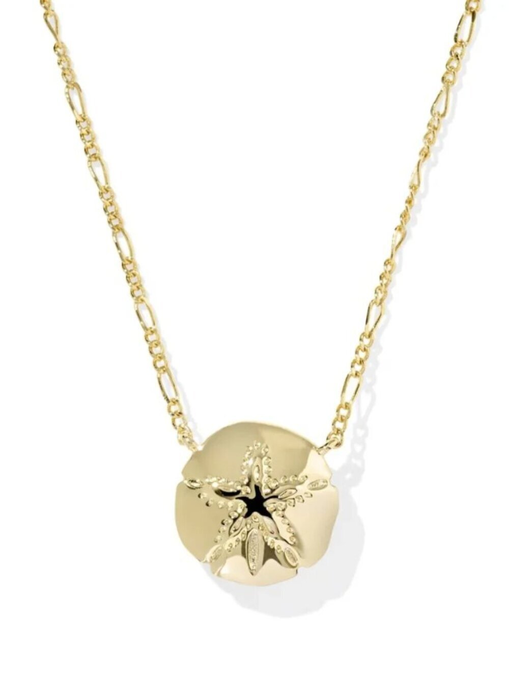 Kendra Scott x Sand Dollar Gold Short Pendant Necklace - Picture 4 of 5